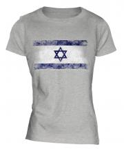 Israel Distressed Flag Ladies T-Shirt