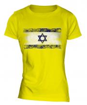 Israel Distressed Flag Ladies T-Shirt