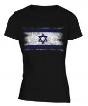 Israel Distressed Flag Ladies T-Shirt