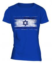 Israel Distressed Flag Ladies T-Shirt