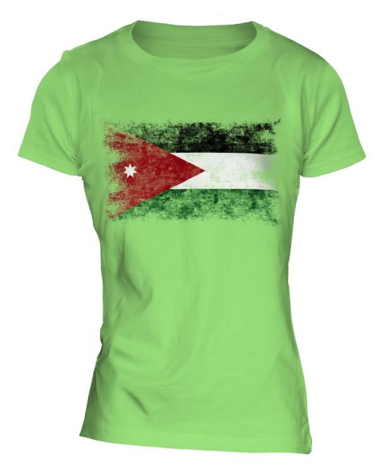 Jordan Distressed Flag Ladies T-Shirt