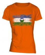 Kabardino-Balkaria Distressed Flag Ladies T-Shirt