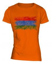 Karelia Distressed Flag Ladies T-Shirt