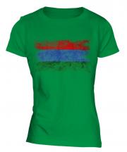 Karelia Distressed Flag Ladies T-Shirt