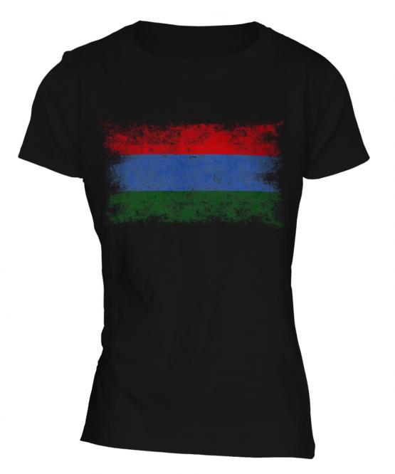 Karelia Distressed Flag Ladies T-Shirt