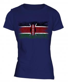 Kenya Distressed Flag Ladies T-Shirt