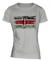 Kenya Distressed Flag Ladies T-Shirt