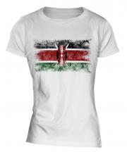 Kenya Distressed Flag Ladies T-Shirt