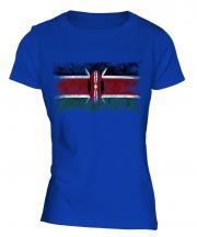 Kenya Distressed Flag Ladies T-Shirt