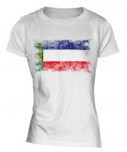 Khakassia Distressed Flag Ladies T-Shirt