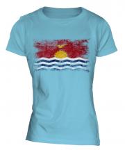 Kiribati Distressed Flag Ladies T-Shirt