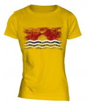 Kiribati Distressed Flag Ladies T-Shirt