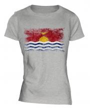 Kiribati Distressed Flag Ladies T-Shirt