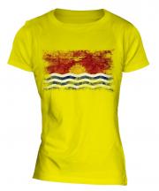 Kiribati Distressed Flag Ladies T-Shirt