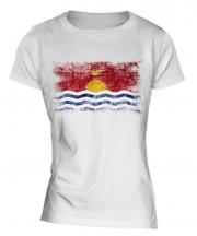 Kiribati Distressed Flag Ladies T-Shirt