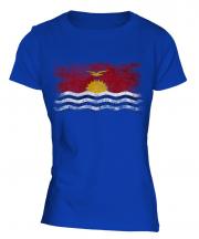 Kiribati Distressed Flag Ladies T-Shirt
