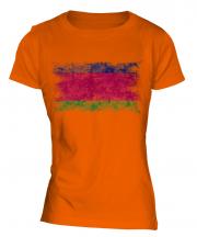 Kuban Peoples Republic Distressed Flag Ladies T-Shirt