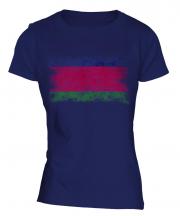 Kuban Peoples Republic Distressed Flag Ladies T-Shirt