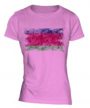Kuban Peoples Republic Distressed Flag Ladies T-Shirt
