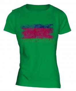 Kuban Peoples Republic Distressed Flag Ladies T-Shirt