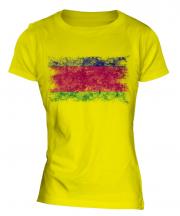 Kuban Peoples Republic Distressed Flag Ladies T-Shirt