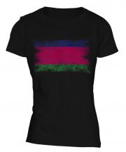Kuban Peoples Republic Distressed Flag Ladies T-Shirt
