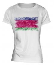 Kuban Peoples Republic Distressed Flag Ladies T-Shirt