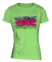 Kuban Peoples Republic Distressed Flag Ladies T-Shirt