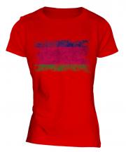 Kuban Peoples Republic Distressed Flag Ladies T-Shirt