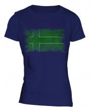 Ladonia Distressed Flag Ladies T-Shirt