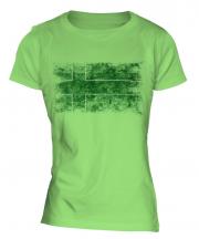 Ladonia Distressed Flag Ladies T-Shirt