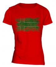 Ladonia Distressed Flag Ladies T-Shirt