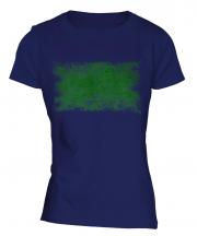 Libya Distressed Flag Ladies T-Shirt