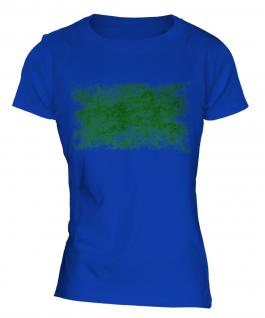 Libya Distressed Flag Ladies T-Shirt