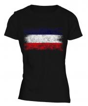 Los Altos Distressed Flag Ladies T-Shirt