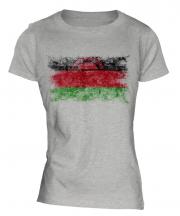 Malawi Distressed Flag Ladies T-Shirt