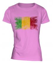 Mali Distressed Flag Ladies T-Shirt