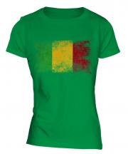 Mali Distressed Flag Ladies T-Shirt