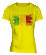 Mali Distressed Flag Ladies T-Shirt