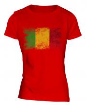 Mali Distressed Flag Ladies T-Shirt