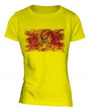Montenegro Distressed Flag Ladies T-Shirt