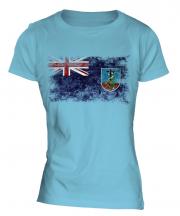 Montserrat Distressed Flag Ladies T-Shirt