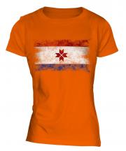 Mordovia Distressed Flag Ladies T-Shirt