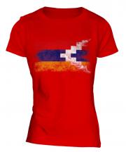 Nagorno-Karabakh Republic Distressed Flag Ladies T-Shirt