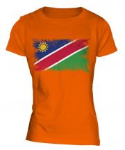Namibia Distressed Flag Ladies T-Shirt
