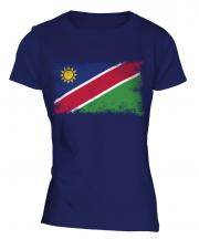 Namibia Distressed Flag Ladies T-Shirt