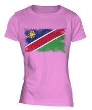 Namibia Distressed Flag Ladies T-Shirt