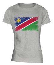 Namibia Distressed Flag Ladies T-Shirt