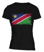 Namibia Distressed Flag Ladies T-Shirt