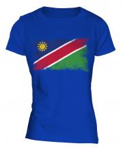 Namibia Distressed Flag Ladies T-Shirt